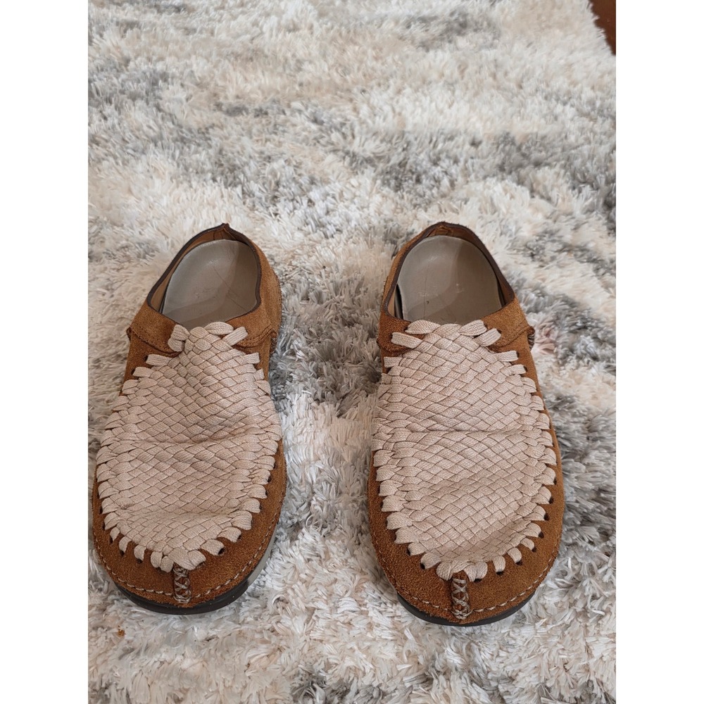 Nike Considered Woven Mules Brown Tan Suede Slip On Shoes Women 9